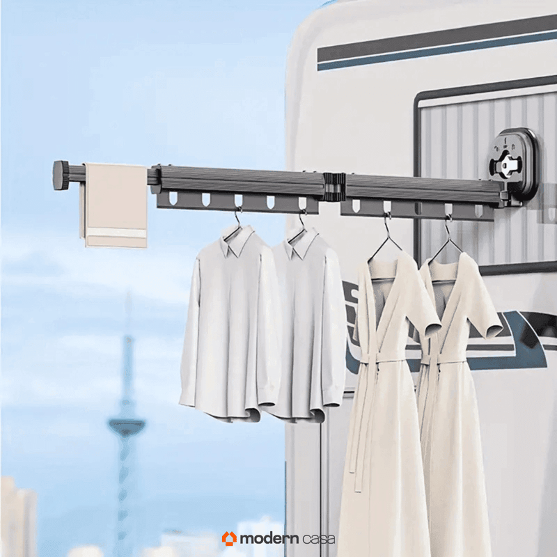 Varal Sem Perfuração Extensível Dobrável - Modern Casa
