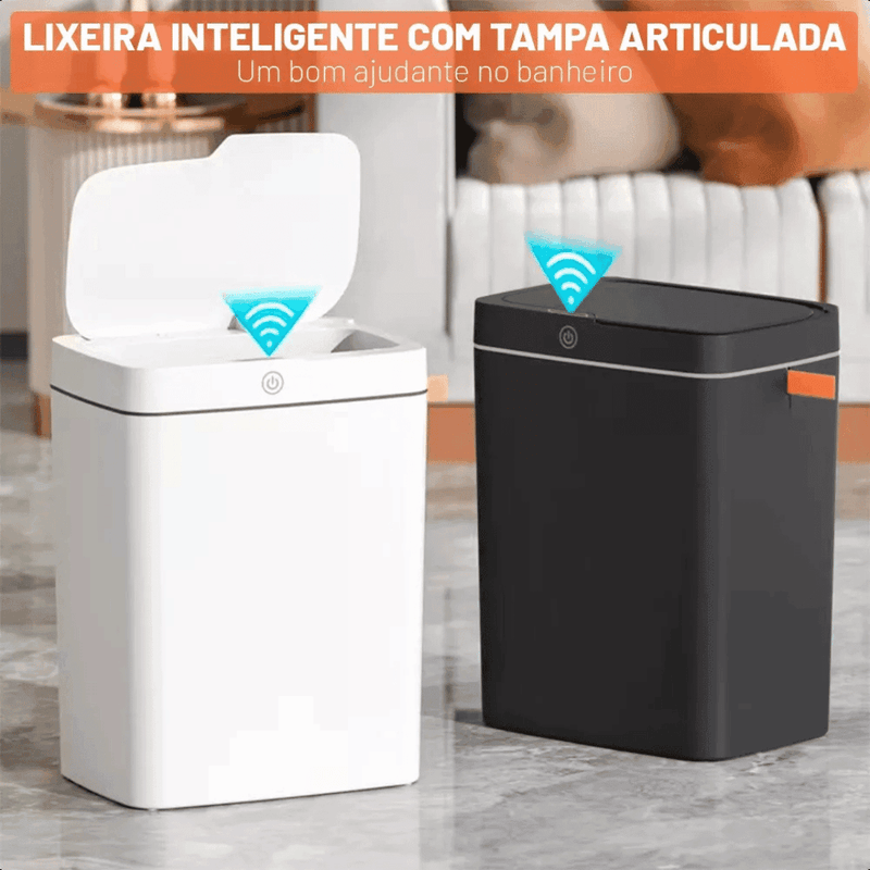Lixeira Automática Inteligente Com Sensor 15 Litros - Modern Casa