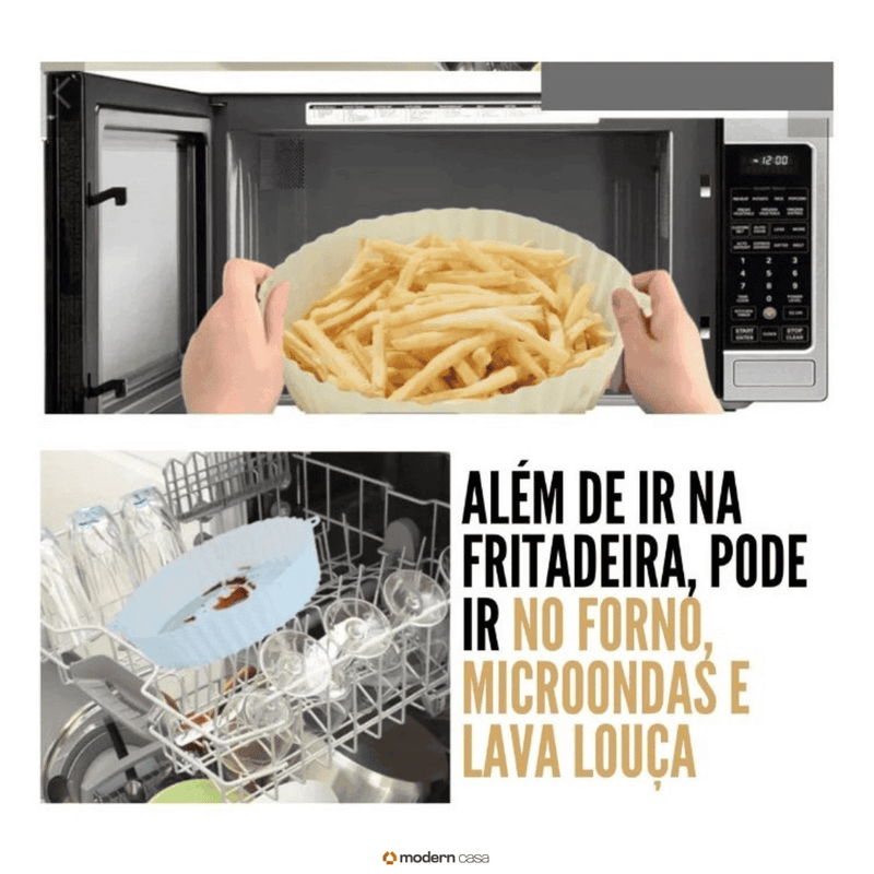 Forma de Silicone para AirFryer - Compre 1 Leve 2 - Modern Casa