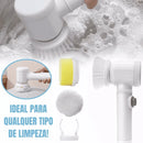 Escova de Limpeza Elétrica Multifuncional Turbo Clean - Modern Casa