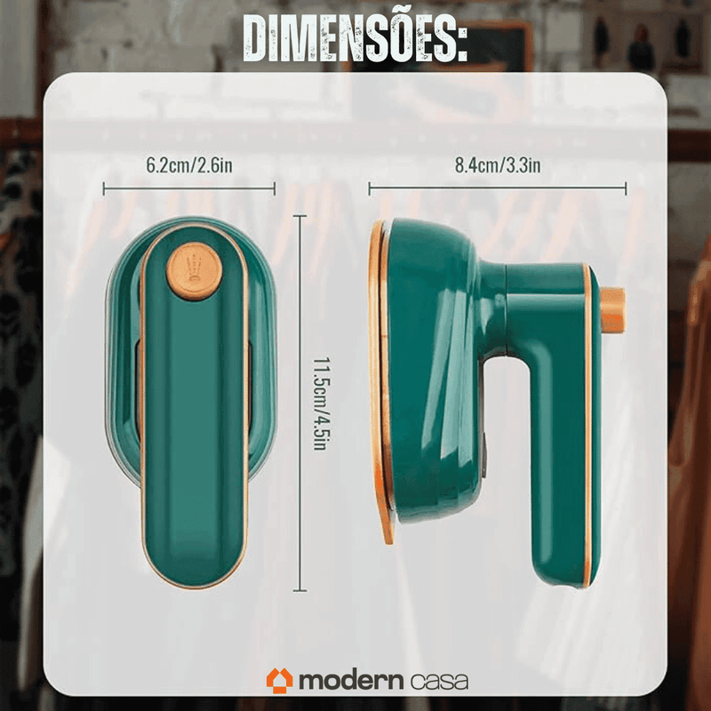 Mini Ferro de Passar Roupas a Vapor - Modern Casa