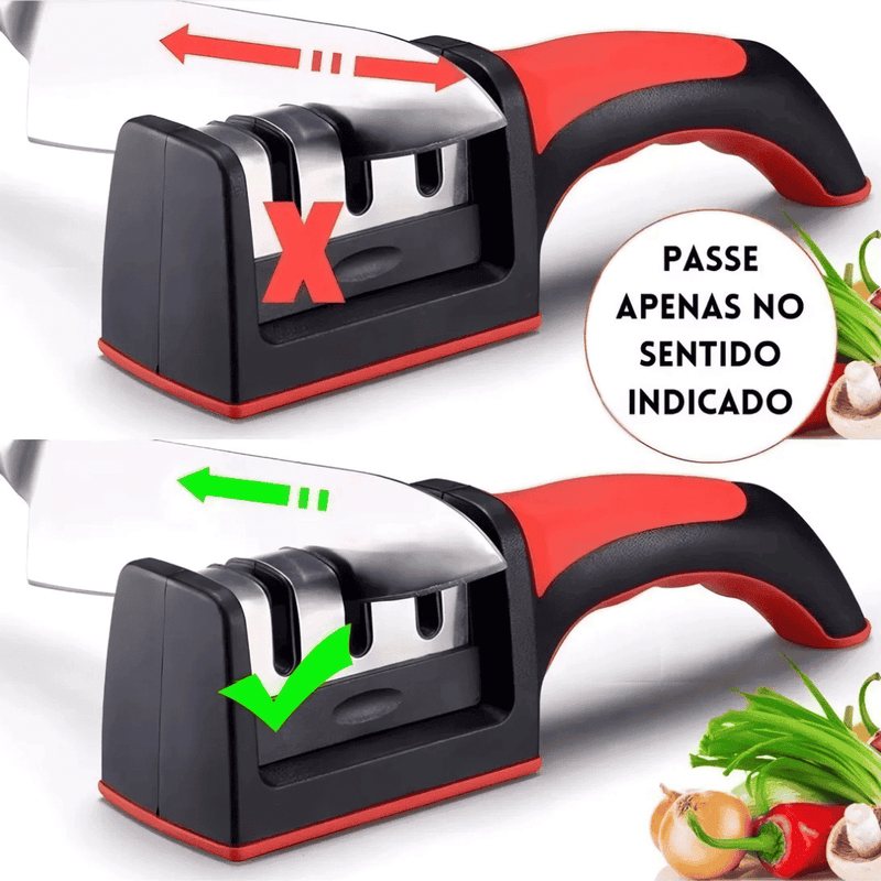Amolador Afiador De Facas e Tesouras Profissional - Modern Casa