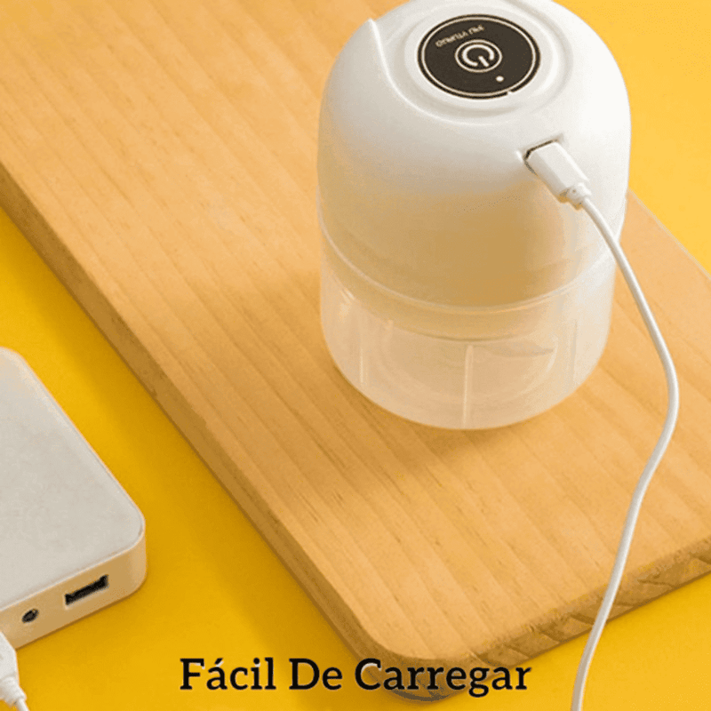 Mini Processador Alimentos Automático Sem Fio com 3 Laminas - Modern Casa
