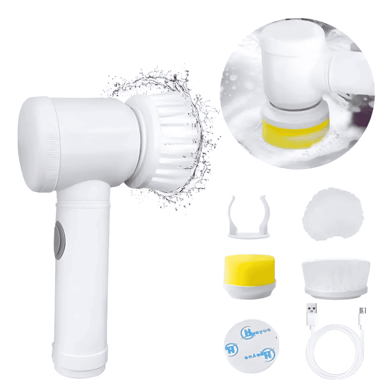Escova de Limpeza Elétrica Multifuncional Turbo Clean - Modern Casa