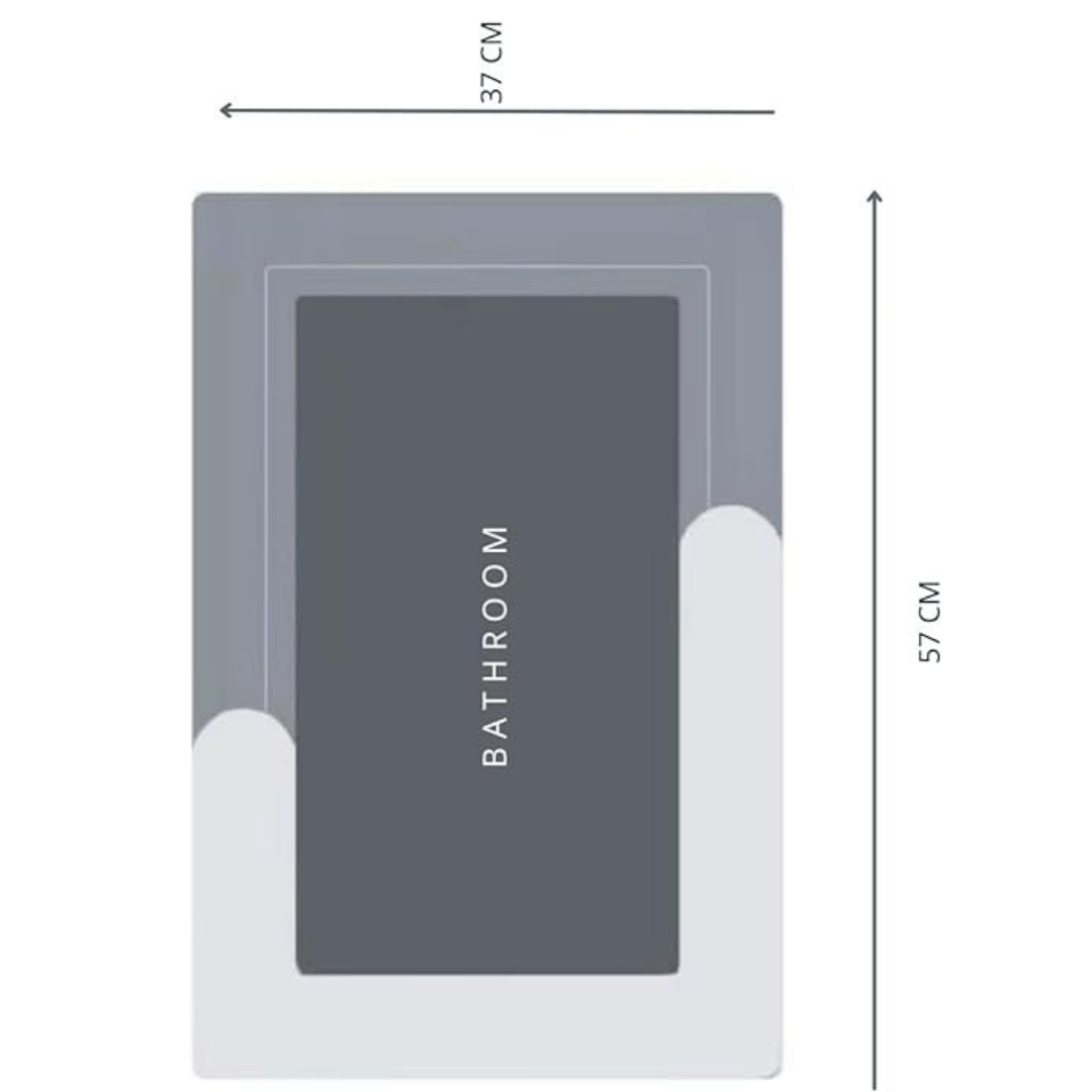 Tapete Mágico Absorvente Antiderrapante para Banheiro