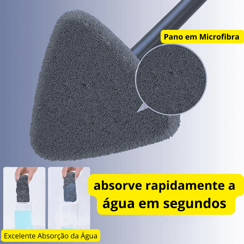 Mop de Limpeza Triangular 360° + Refil - Modern Casa