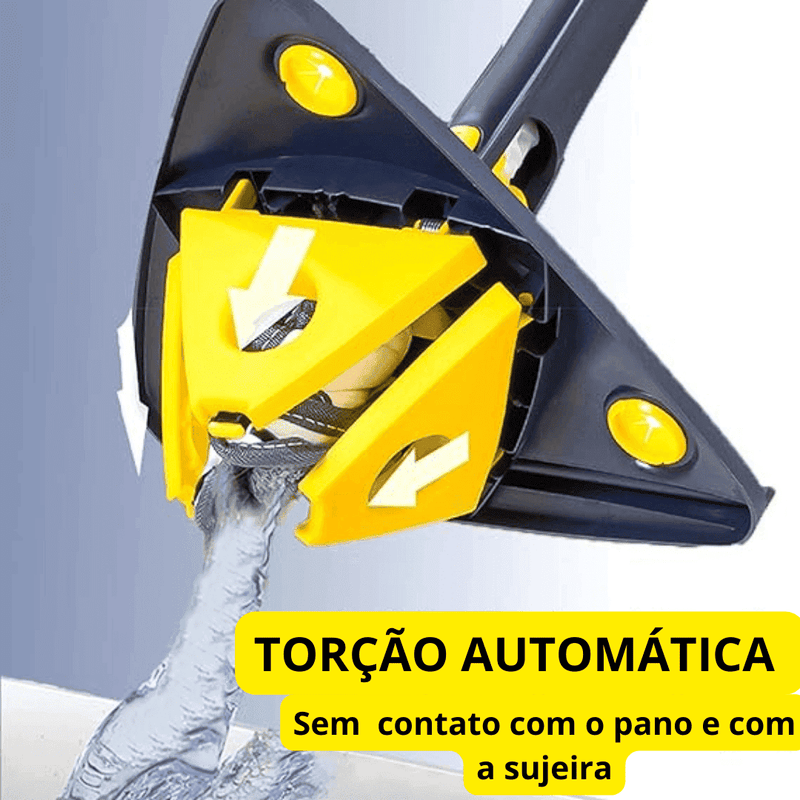 Mop de Limpeza Triangular 360° + Refil - Modern Casa