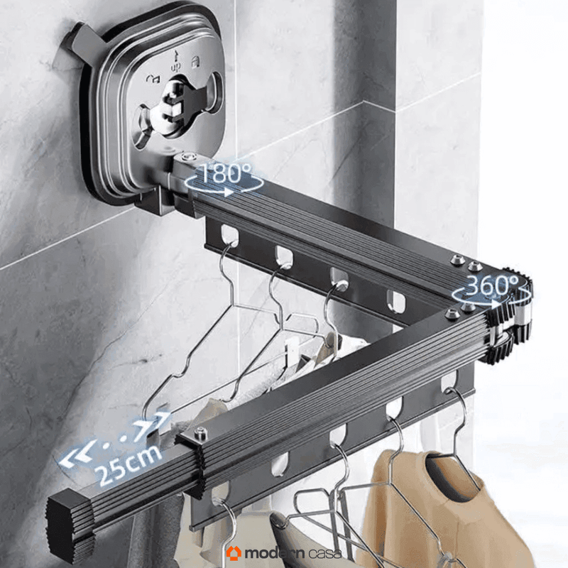 Varal Sem Perfuração Extensível Dobrável - Modern Casa