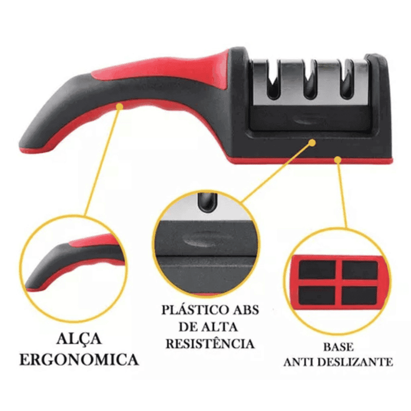 Amolador Afiador De Facas e Tesouras Profissional - Modern Casa