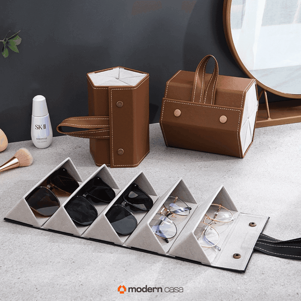 Porta Óculos Organizador Para Óculos Portátil - 3 e 6 Divisórias - Modern Casa