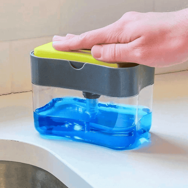 Dispenser Dosador para Detergente 2 em 1 com Esponja - Modern Casa