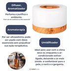 Aromatizador Umidificador Ultrassônico LED 7 Cores - Modern Casa