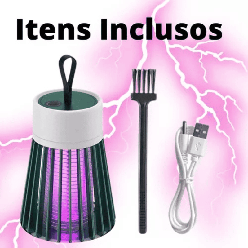 Luminária Mata Mosquito Repelente Eletrônico LED UV
