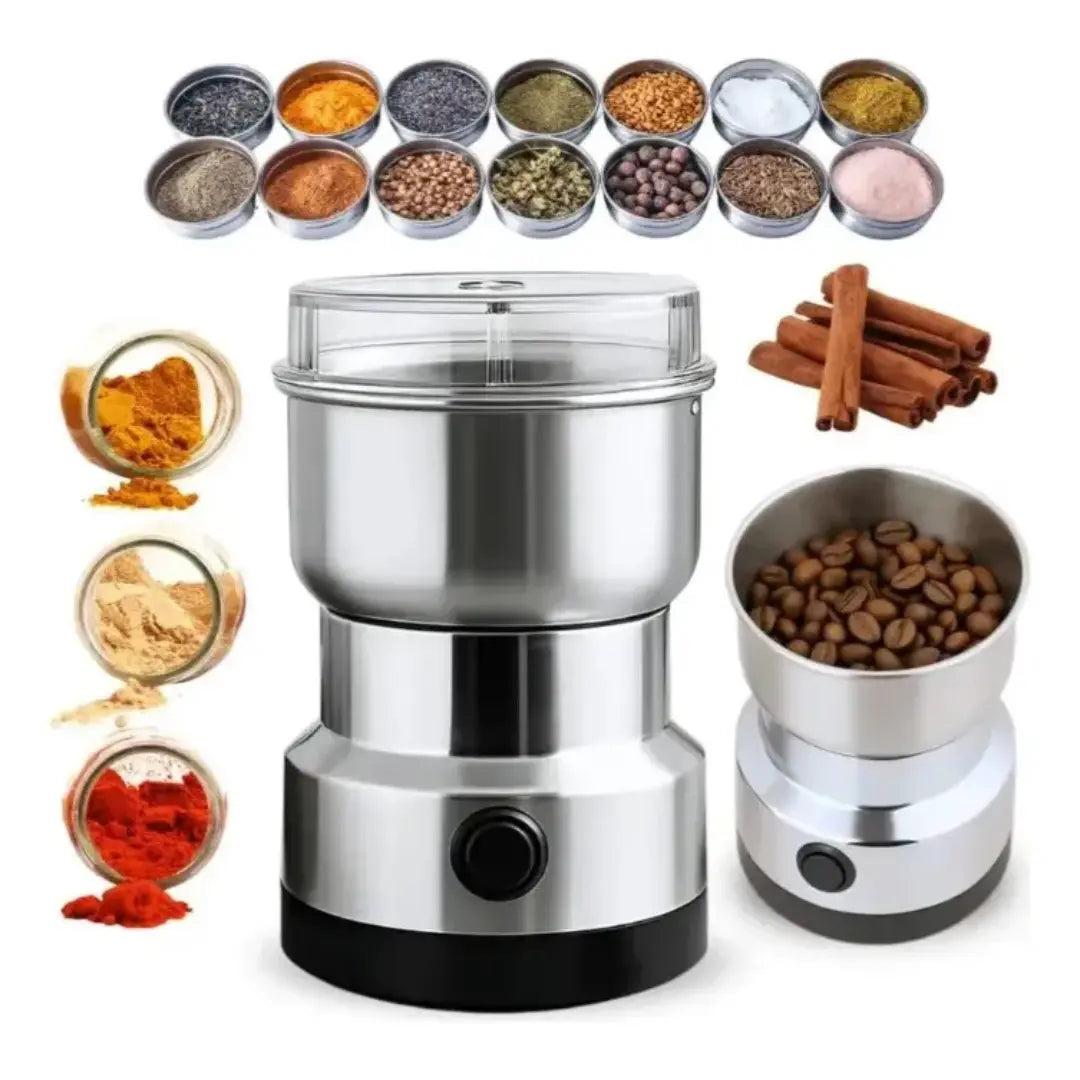 Moedor de Café Elétrico Multifuncional em Aço Inox