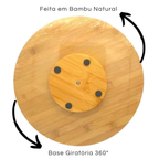 Tábua de Mesa em Bambu Giratóra