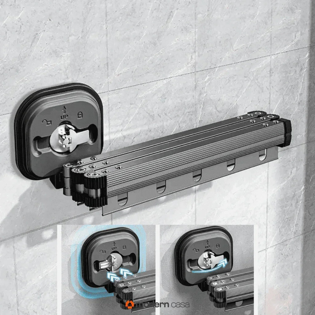 Varal Sem Perfuração Extensível Dobrável - Modern Casa