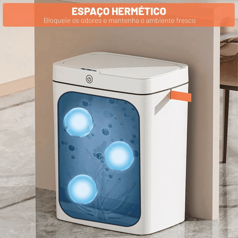 Lixeira Automática Inteligente Com Sensor 15 Litros - Modern Casa