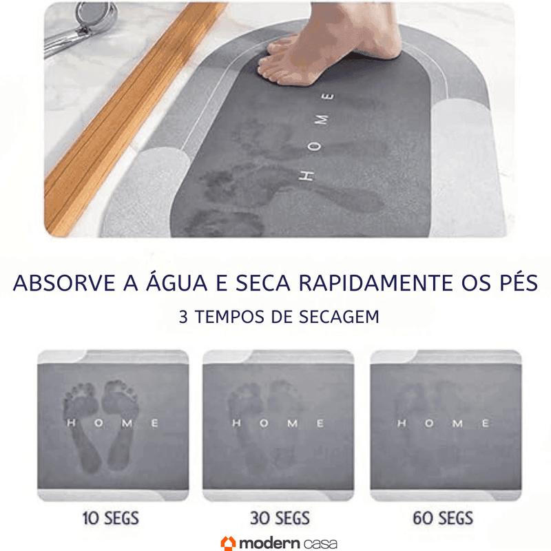 Tapete de Banho Absorvente Seca Rápido - Modern Casa