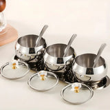 Conjunto 3 Potes Organizadores com Bandeja Luxo