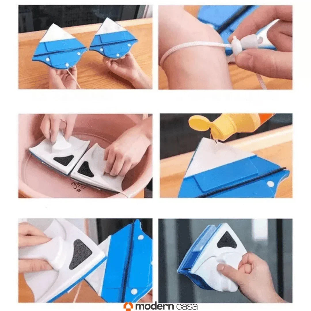 Limpador de Vidro Magnético Dupla Face - Modern Casa