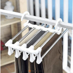 Cabide Organizador Inox para Calças - Retrátil 5 em 1 - Modern Casa