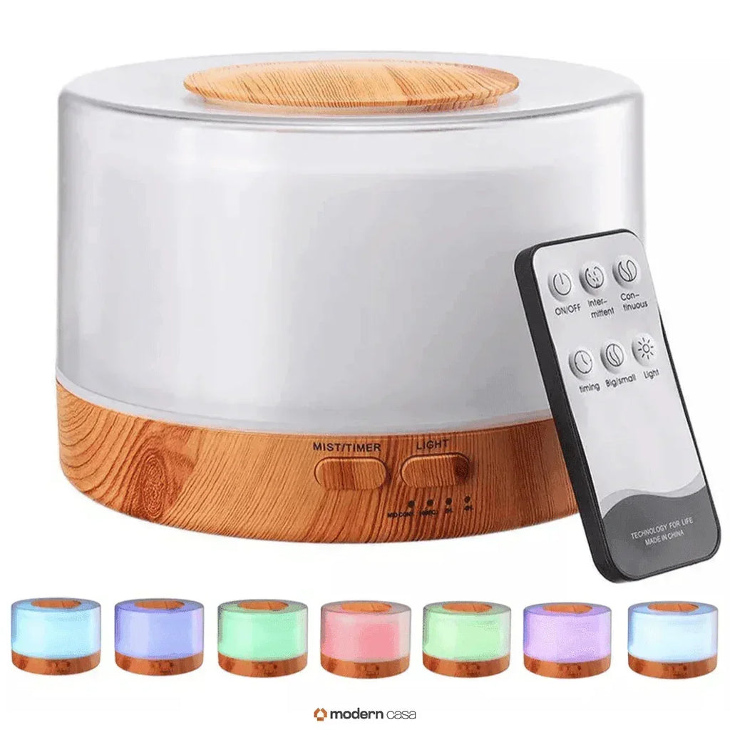 Aromatizador Umidificador Ultrassônico LED 7 Cores - Modern Casa