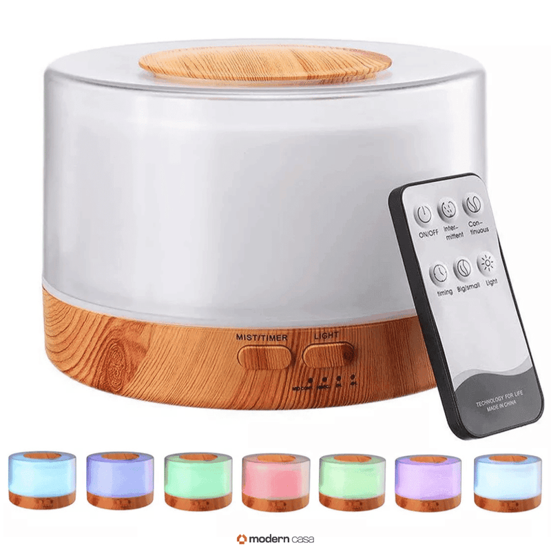 Aromatizador Umidificador Ultrassônico LED 7 Cores - Modern Casa