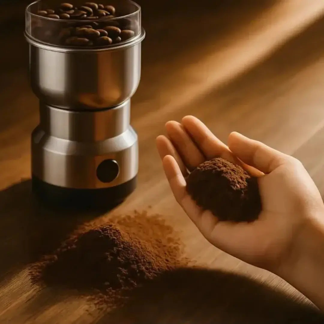 Moedor de Café Elétrico Multifuncional em Aço Inox