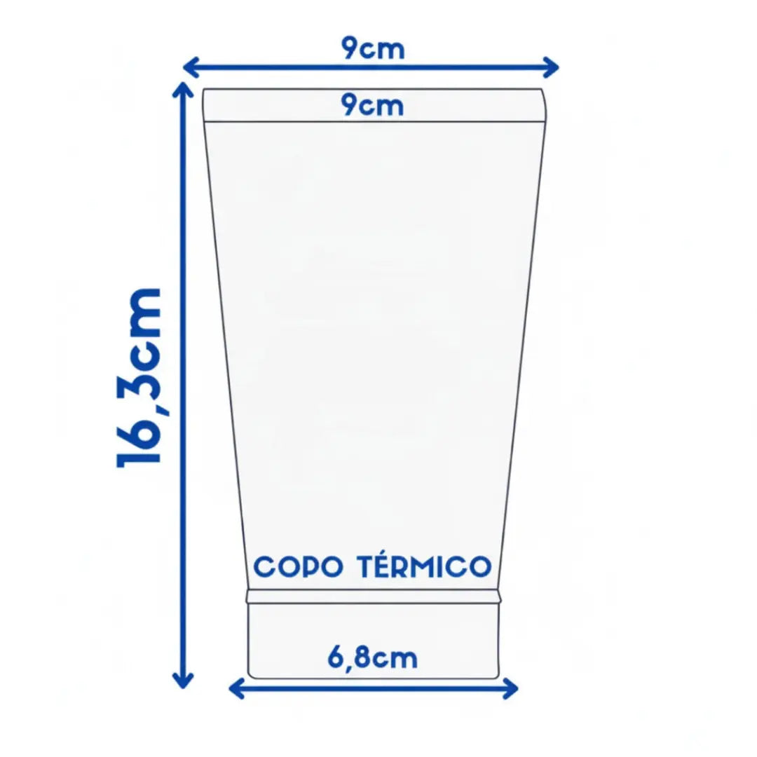 Copo Térmico Brasil 473ml Personalizado a Laser