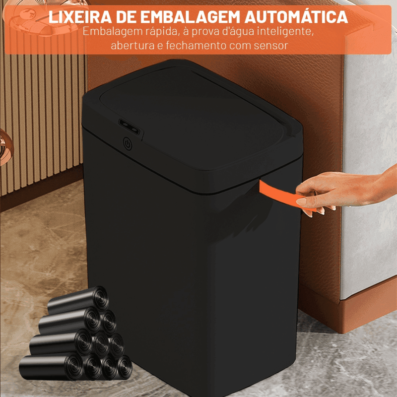Lixeira Automática Inteligente Com Sensor 15 Litros - Modern Casa