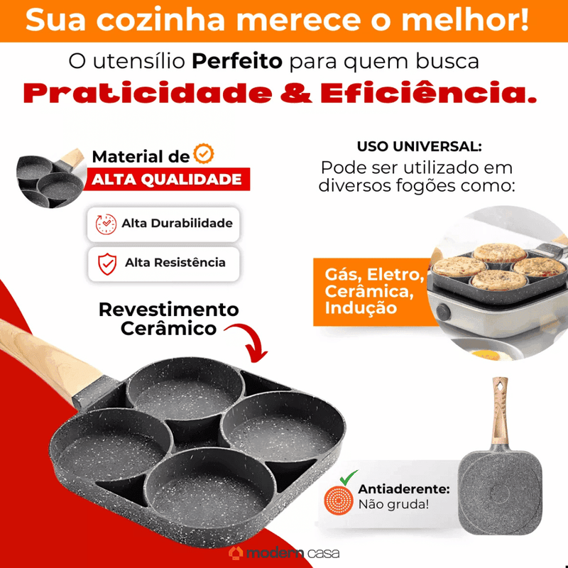 Frigideira Antiaderente 4 em 1 - Modern Casa