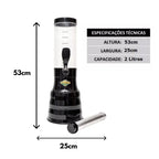Torre de Chopp Portátil 2L com Torneira Italiana