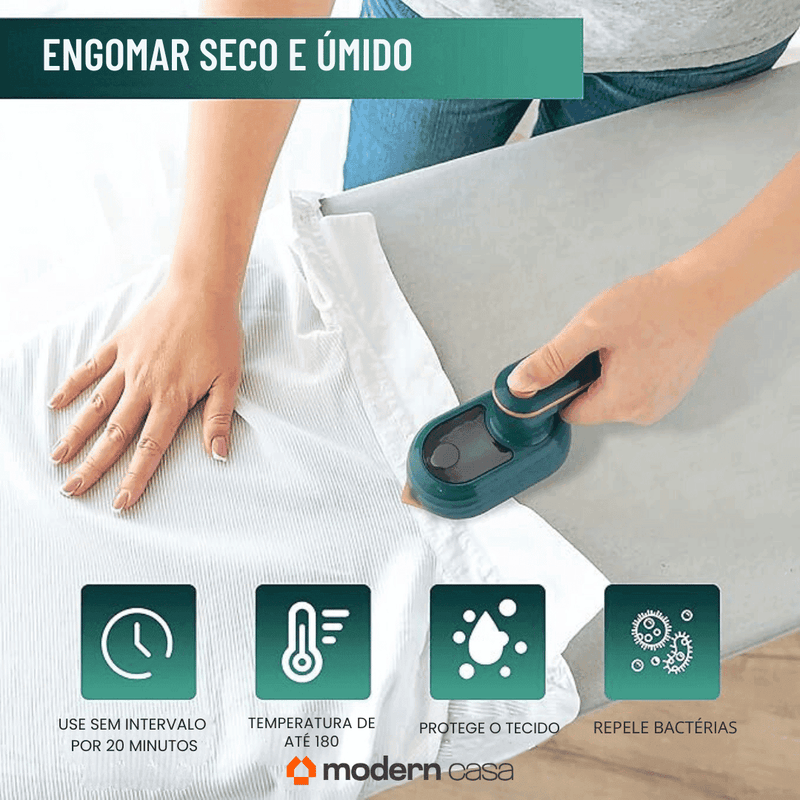 Mini Ferro de Passar Roupas a Vapor - Modern Casa