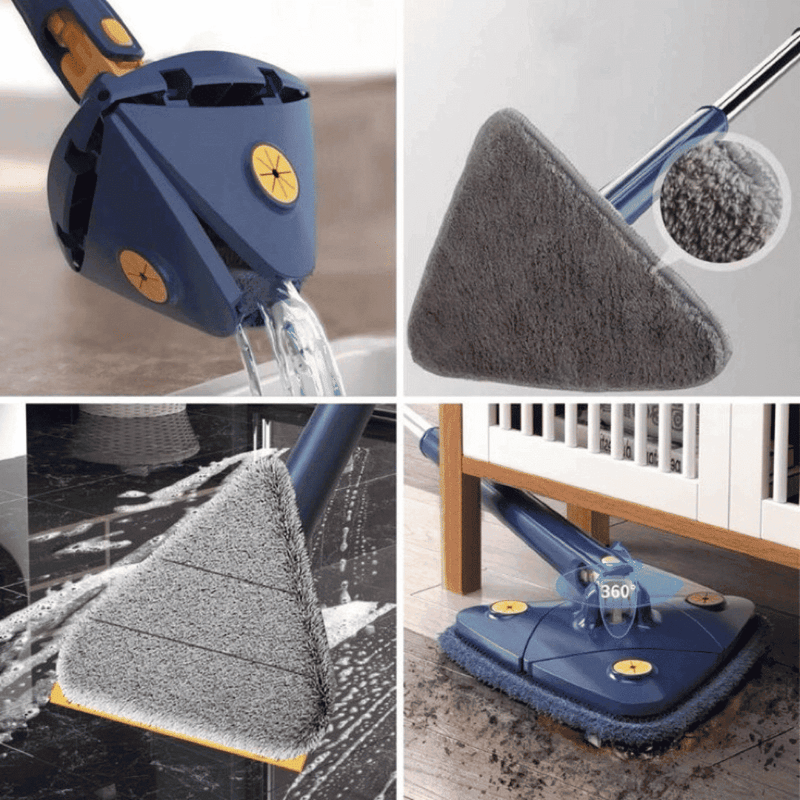 Mop de Limpeza Triangular 360° + Refil - Modern Casa