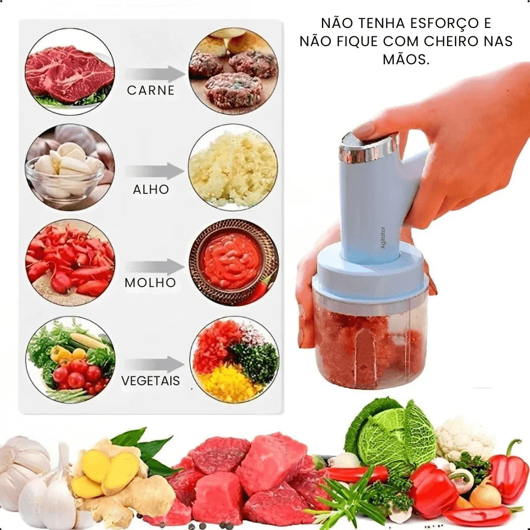 Mini Batedeira e Processador 3 em 1 Portátil - Modern Casa