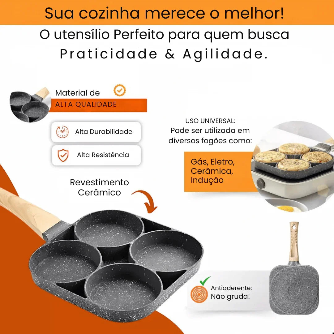 Frigideira Antiaderente 4 em 1 - Modern Casa