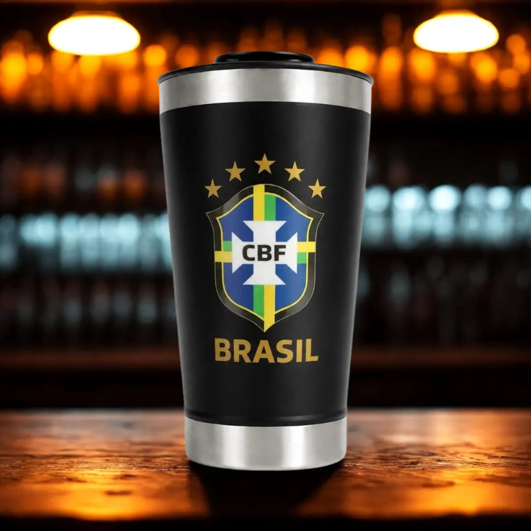Copo Térmico Brasil 473ml Personalizado a Laser