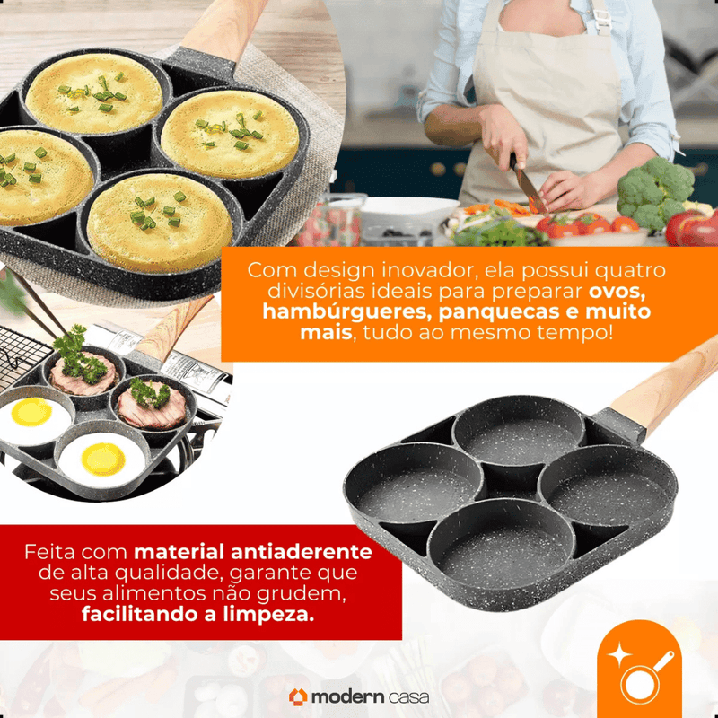 Frigideira Antiaderente 4 em 1 - Modern Casa