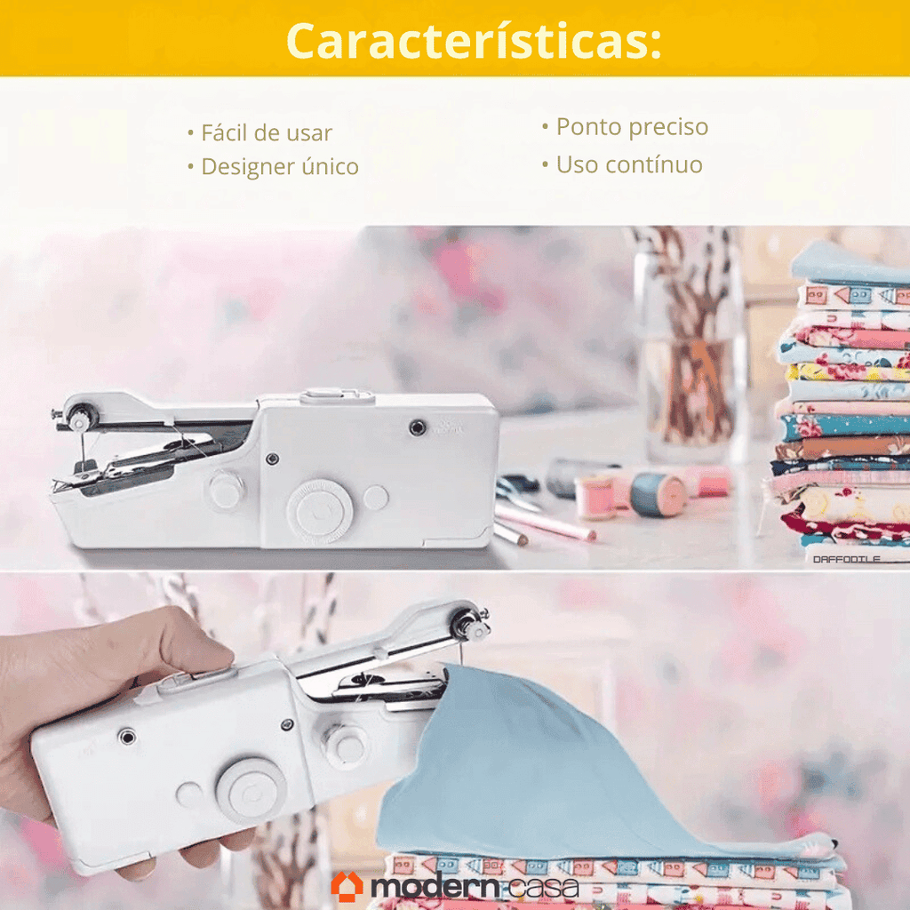 Mini Máquina de Costura Manual Portátil - Modern Casa