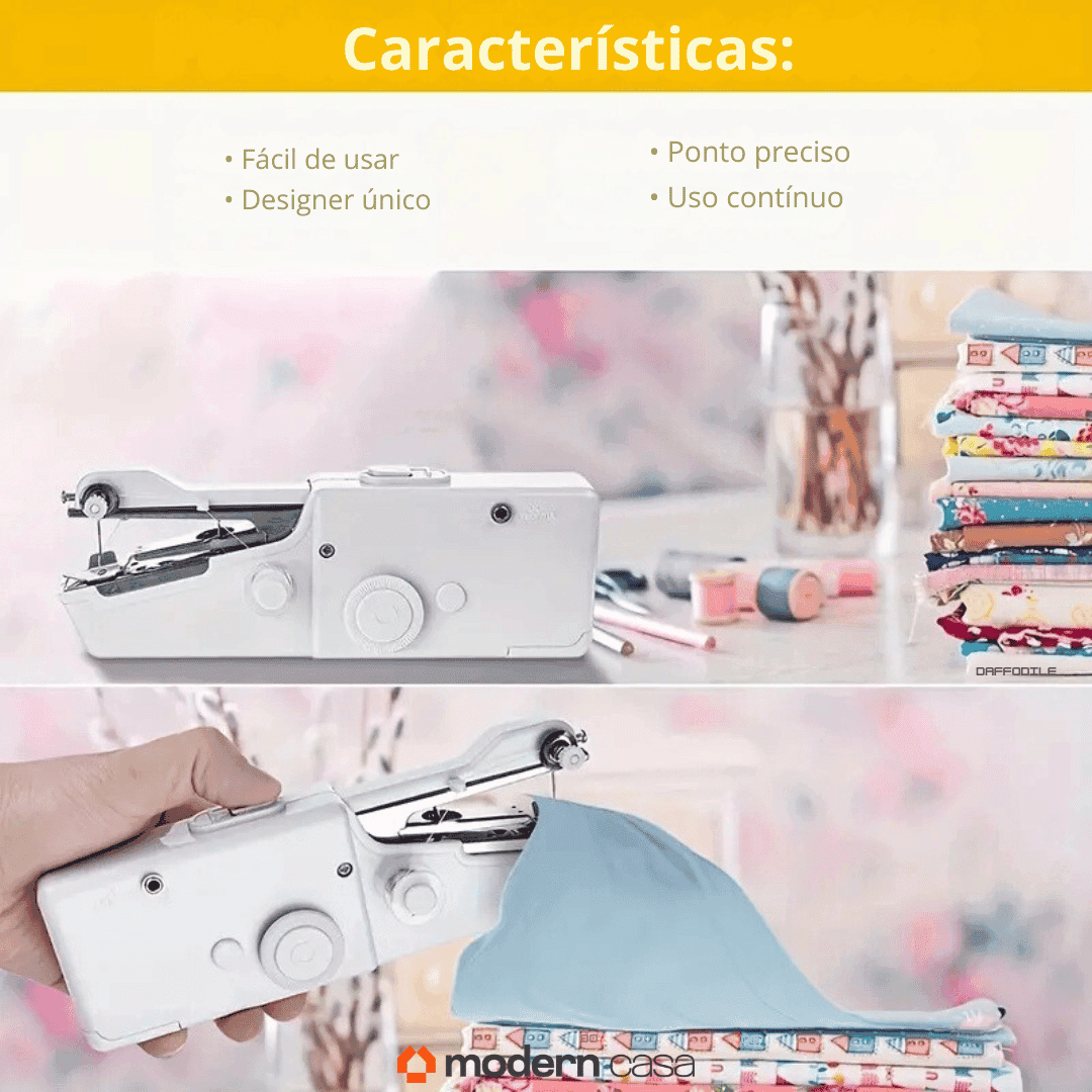 Mini Máquina de Costura Manual Portátil - Modern Casa