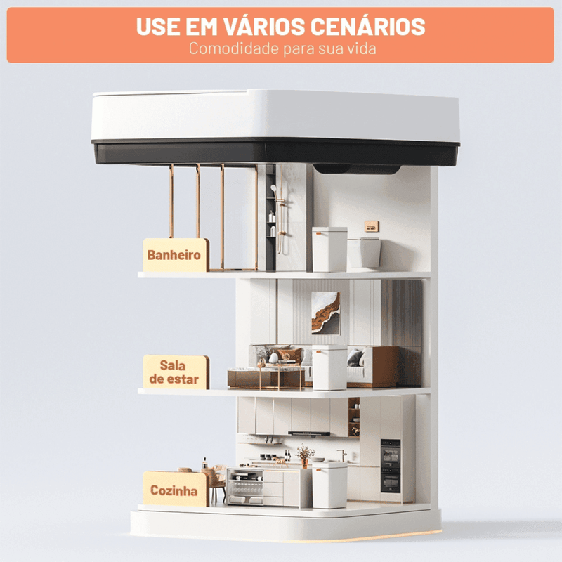 Lixeira Automática Inteligente Com Sensor 15 Litros - Modern Casa
