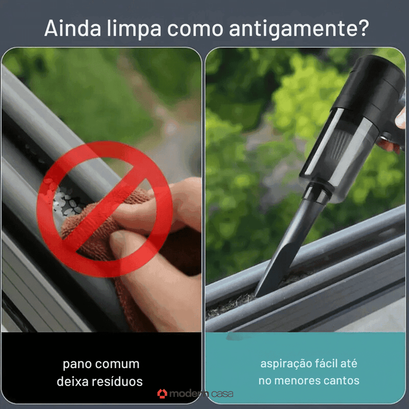Mini Aspirador de Pó Sem Fio Portátil Recarregável - Modern Casa