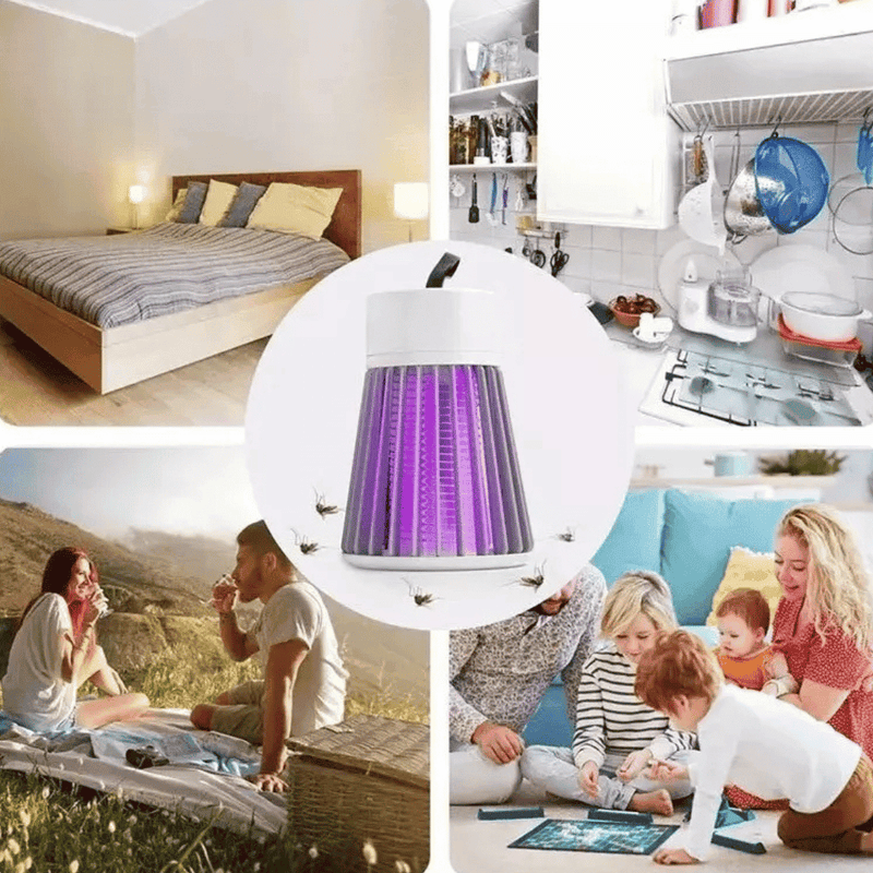 Luminária Mata Mosquito Repelente Eletrônico LED UV