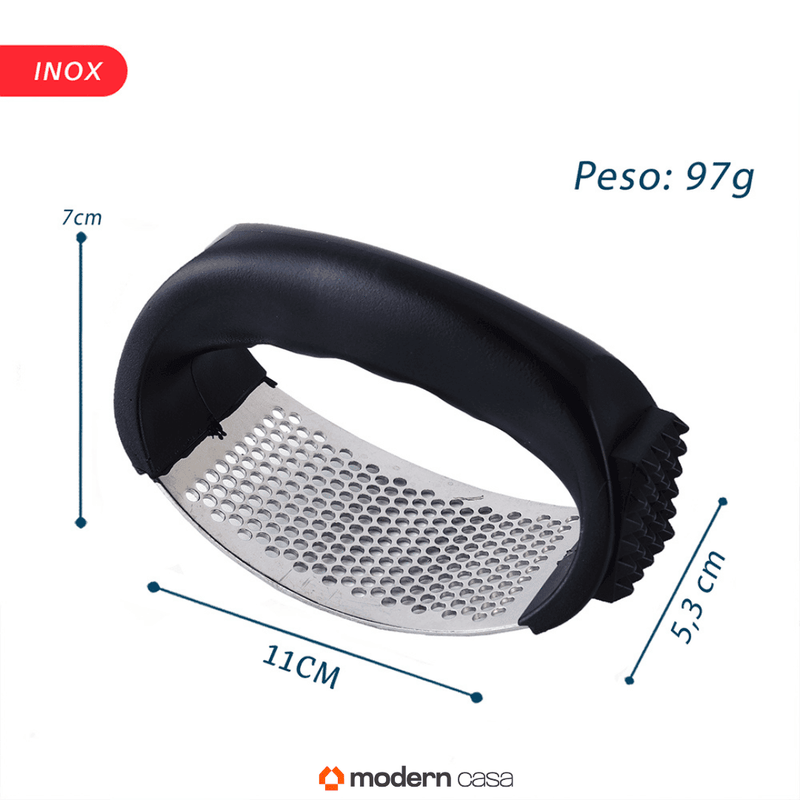 Amassador de Alho Manual Inox - Modern Casa