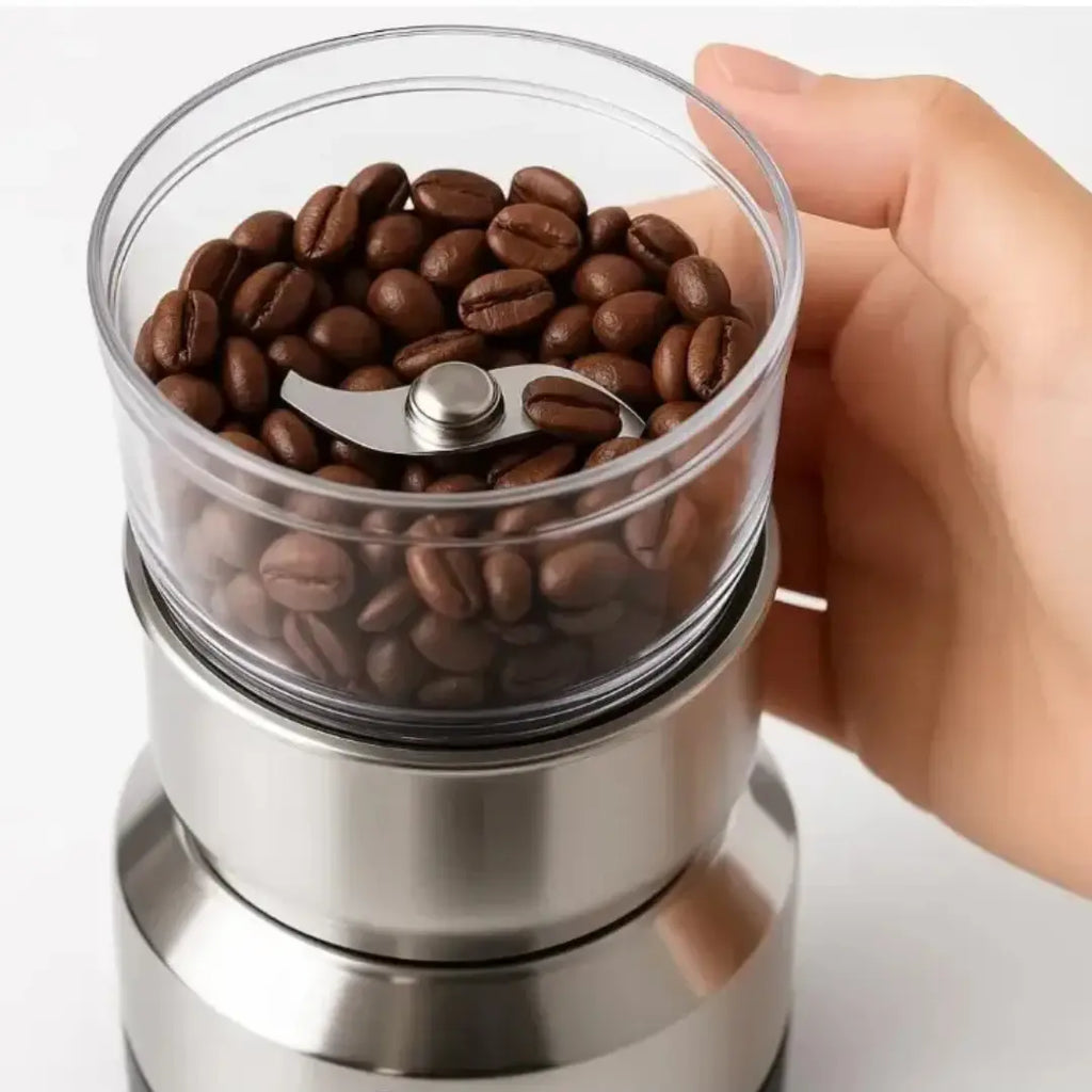 Moedor de Café Elétrico Multifuncional em Aço Inox