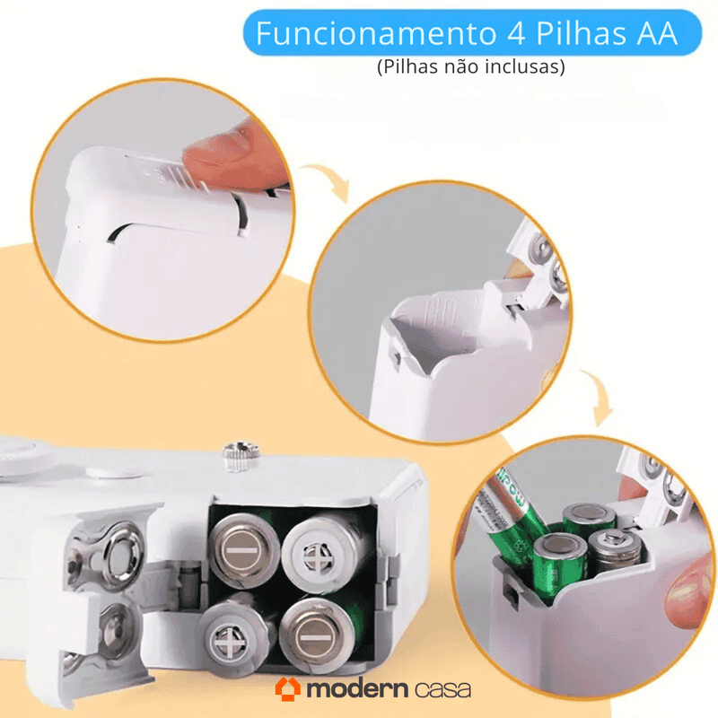 Mini Máquina de Costura Manual Portátil - Modern Casa
