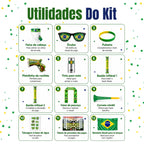 Kit Torcedor Brasil Copa do Mundo – 12 Itens para Torcer com Estilo e Entrar no Clima da Festa