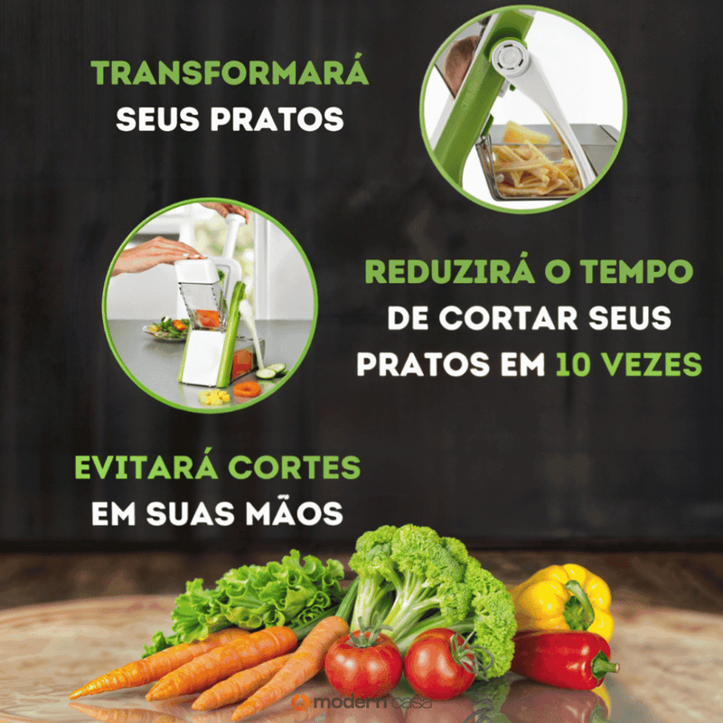 Cortador Mandoline Multifuncional 5 Funções - Modern Casa