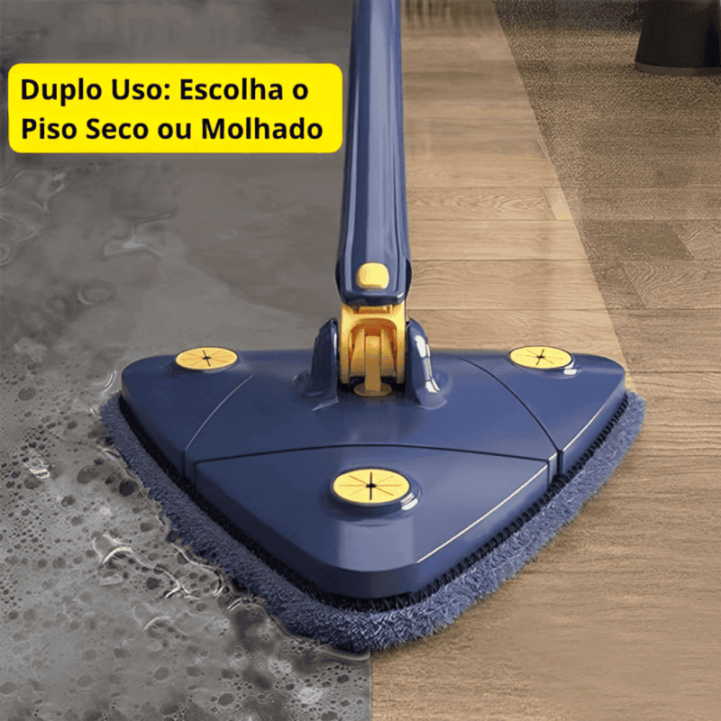 Mop de Limpeza Triangular 360° + Refil - Modern Casa