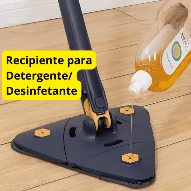 Mop de Limpeza Triangular 360° + Refil - Modern Casa